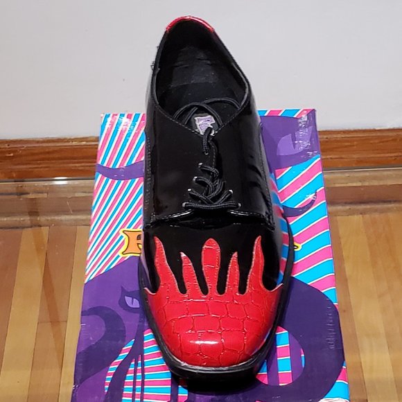 Rockabilly patent oxford crocodile shoes - Picture 3 of 5